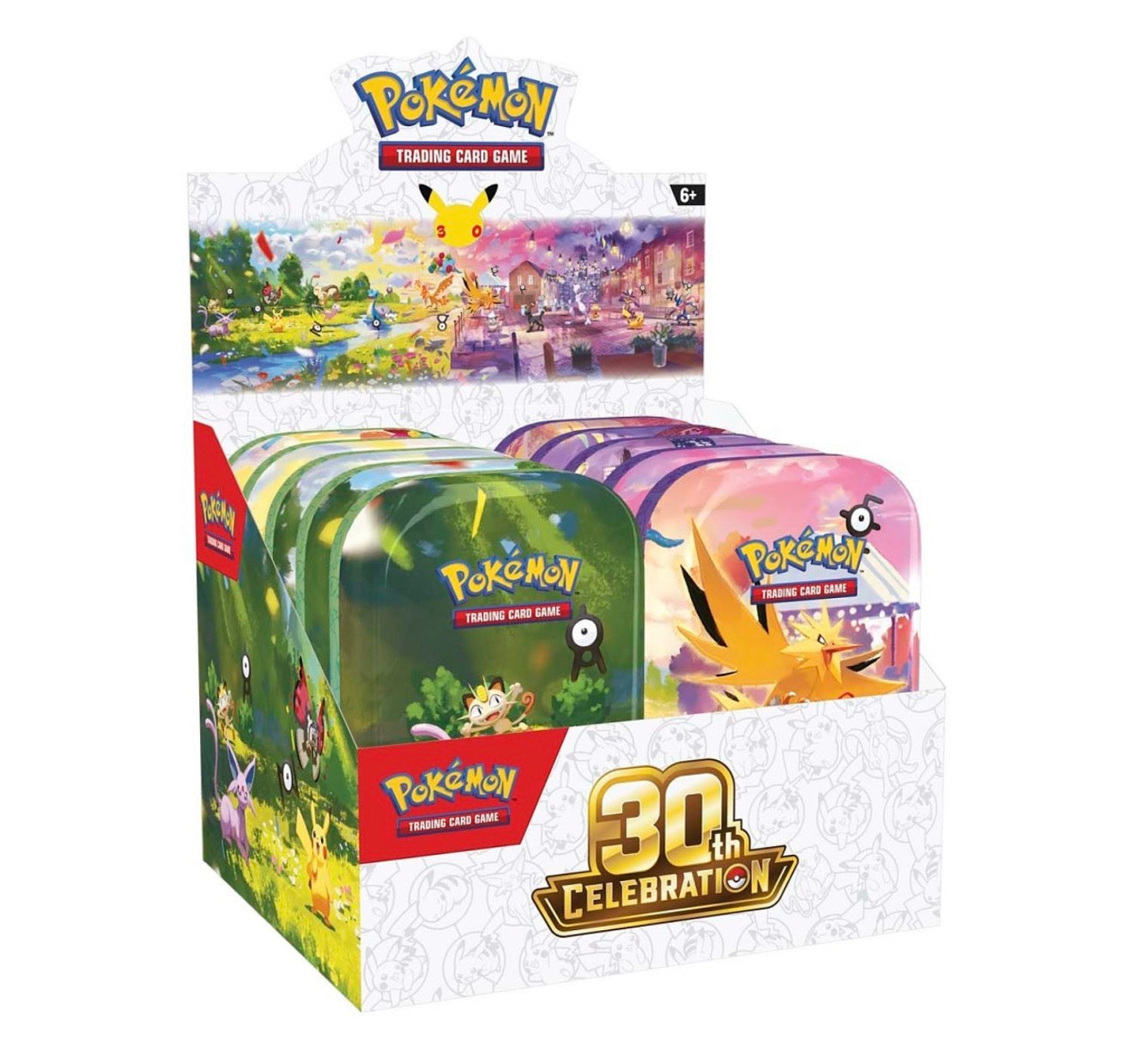 Pokémon TCG: 30th Anniversary Celebration Mini Tins (10-Pack)